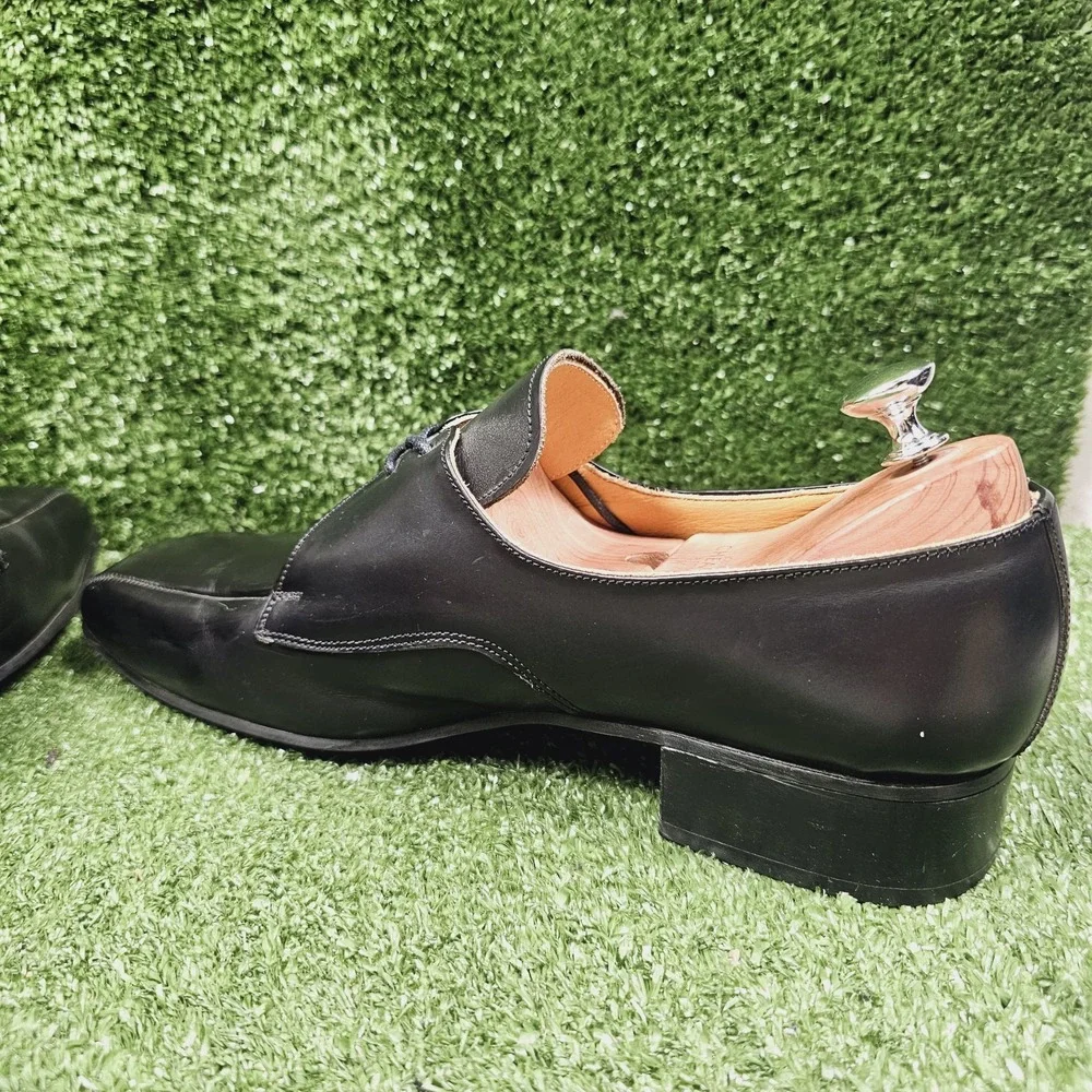 Vintage John Fluevog George Cox Black Leather‎ Dress Shoes Made In England US 12